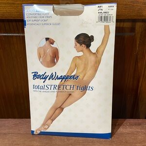 Total Stretch Tights, Body Wrappers, Small / Medium NEW